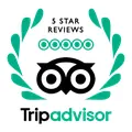 Selo de cinco estrelas do TripAdvisor